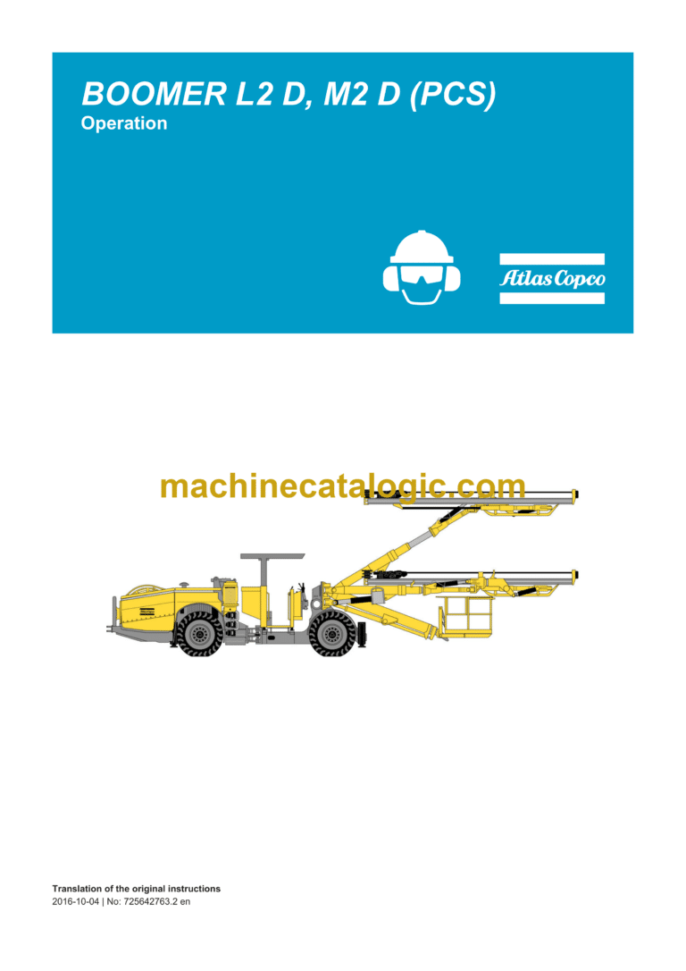 Epiroc Boomer L2 D, M2 D (PCS) Operation Manual