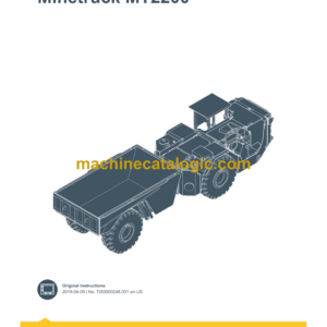 Epiroc Minetruck MT2200 Control System Manual