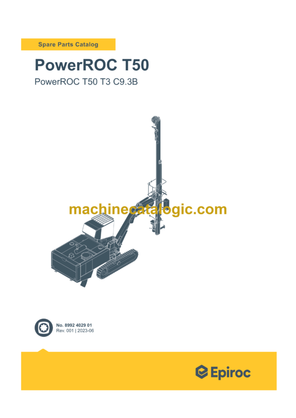 Epiroc PowerROC T50 T3 C9.3B Spare Parts Catalog