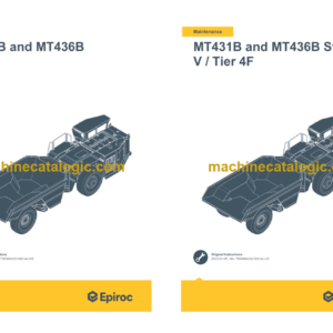 Epiroc Minetruck MT431B MT436B Stage V Operation and Maintenance Manual