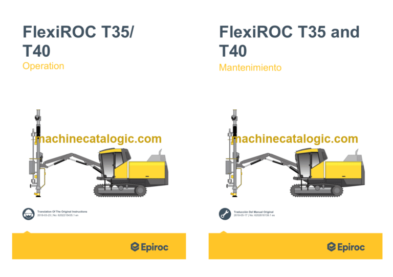 Epiroc FlexiROC T35, T40 Operation and Maintenance Manual