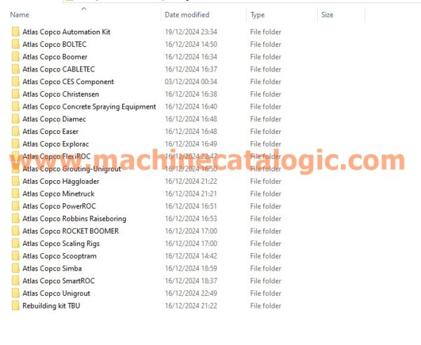 Atlas Copco Drilling and Mining Equipment Diagrams and Drawings Manual – Full Model PDF (39.4 GB) - Image 5