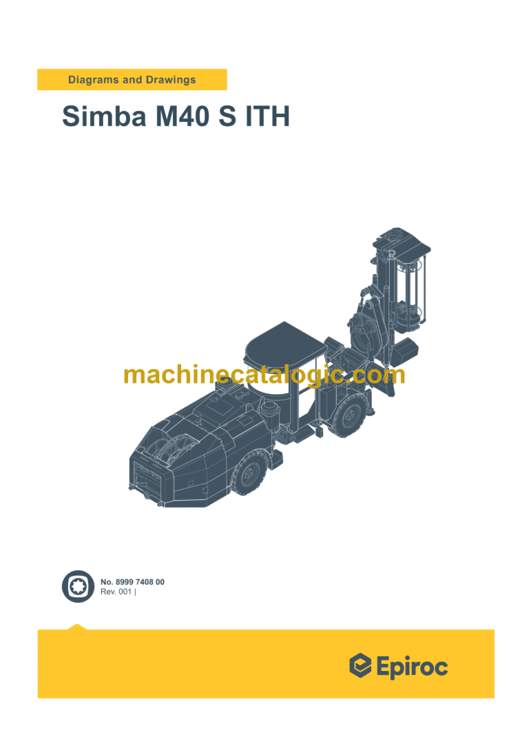 Epiroc Simba M40 S ITH Diagrams and Drawings Manual