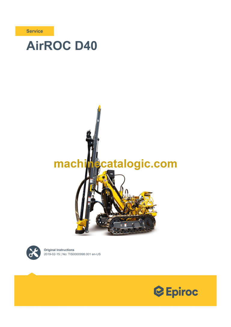 Epiroc AirROC D40 Service Manual (TIS0000998.001)
