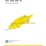 Epiroc Hydraulic Rock Drills RD 18S Version B Parts Catalog