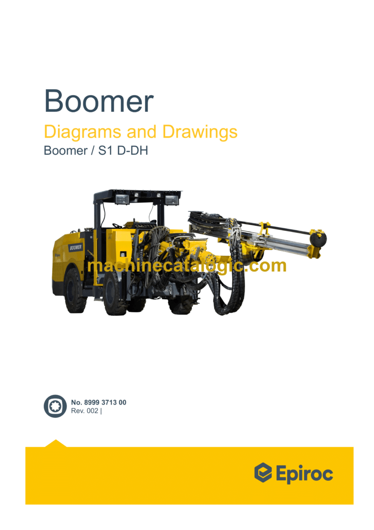 Epiroc Boomer S1 D-DH Diagrams and Drawings Manual