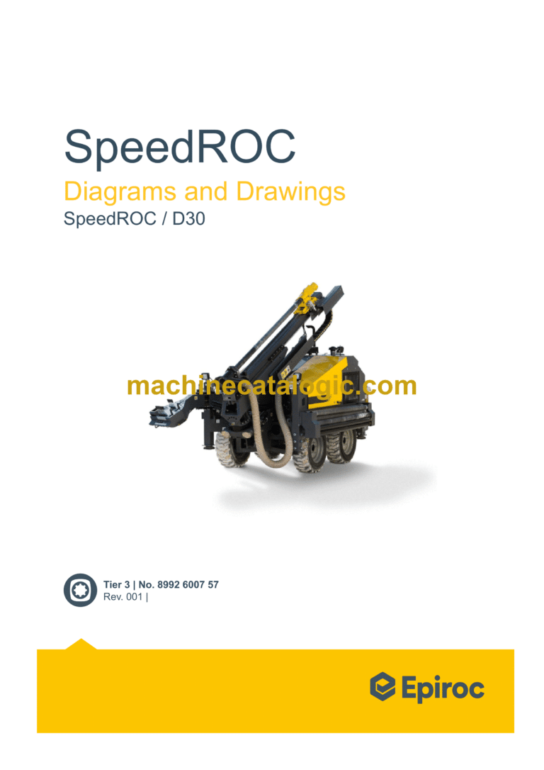 Epiroc SpeedROC D30 Diagrams and Drawings Manual