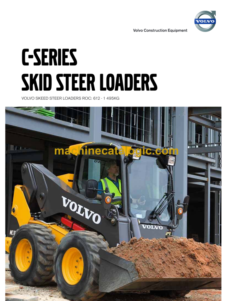 Volvo MC60C, MC70C, MC85C, MC95C, MC105C, MCT70C, MCT85C, MCT95C Skid Steer Loader Service & Repair Manual