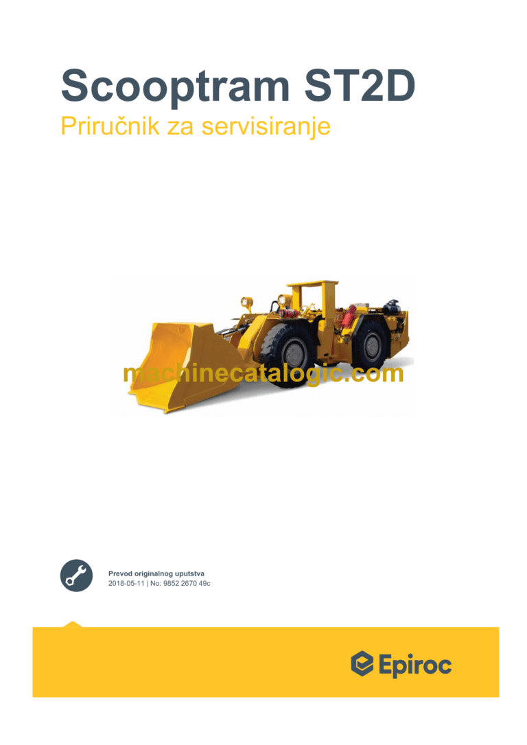 Epiroc Scooptram ST2D Service Manual (Serbian)