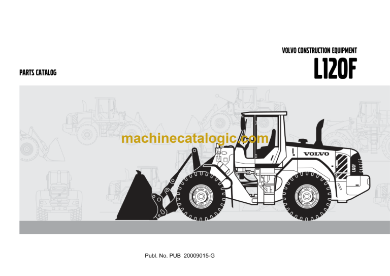 Volvo L120F Wheel Loader Parts Manual