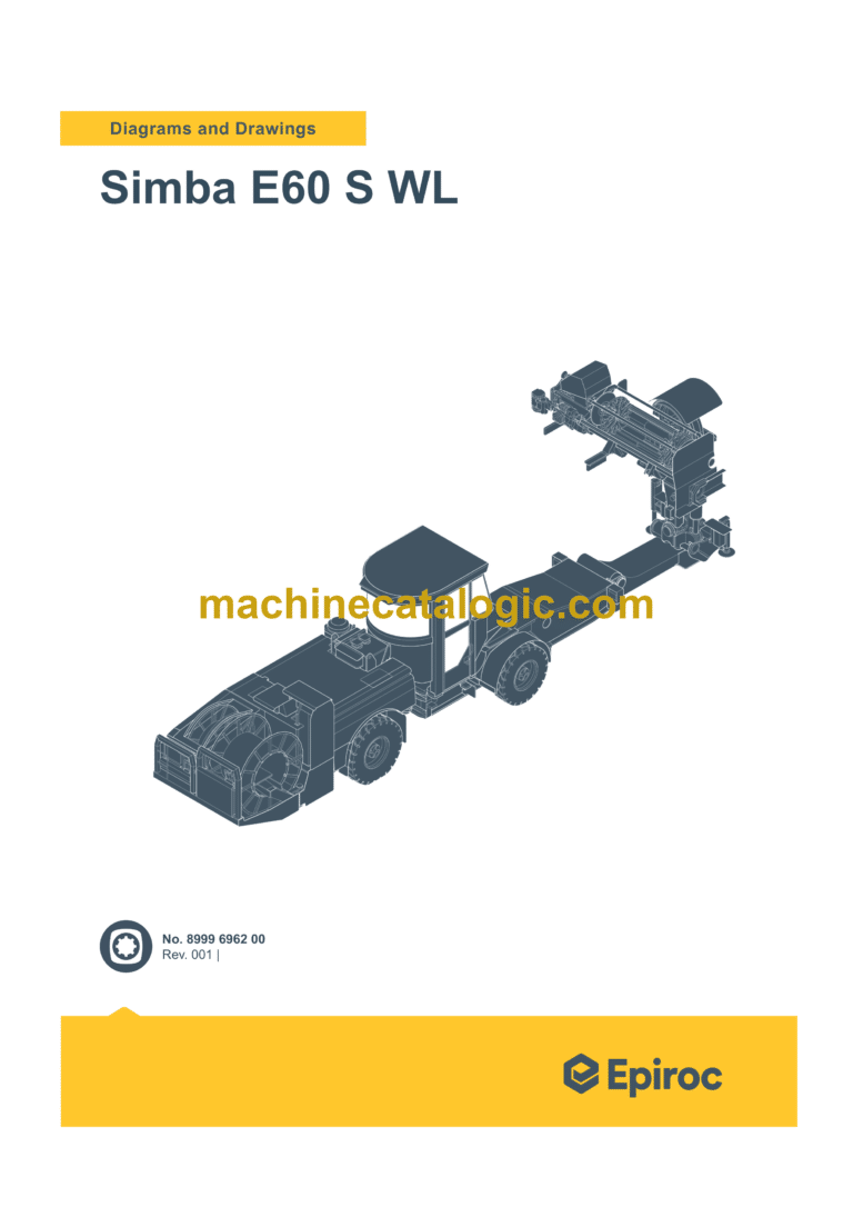 Epiroc Simba E60 S WL Diagrams and Drawings Manual