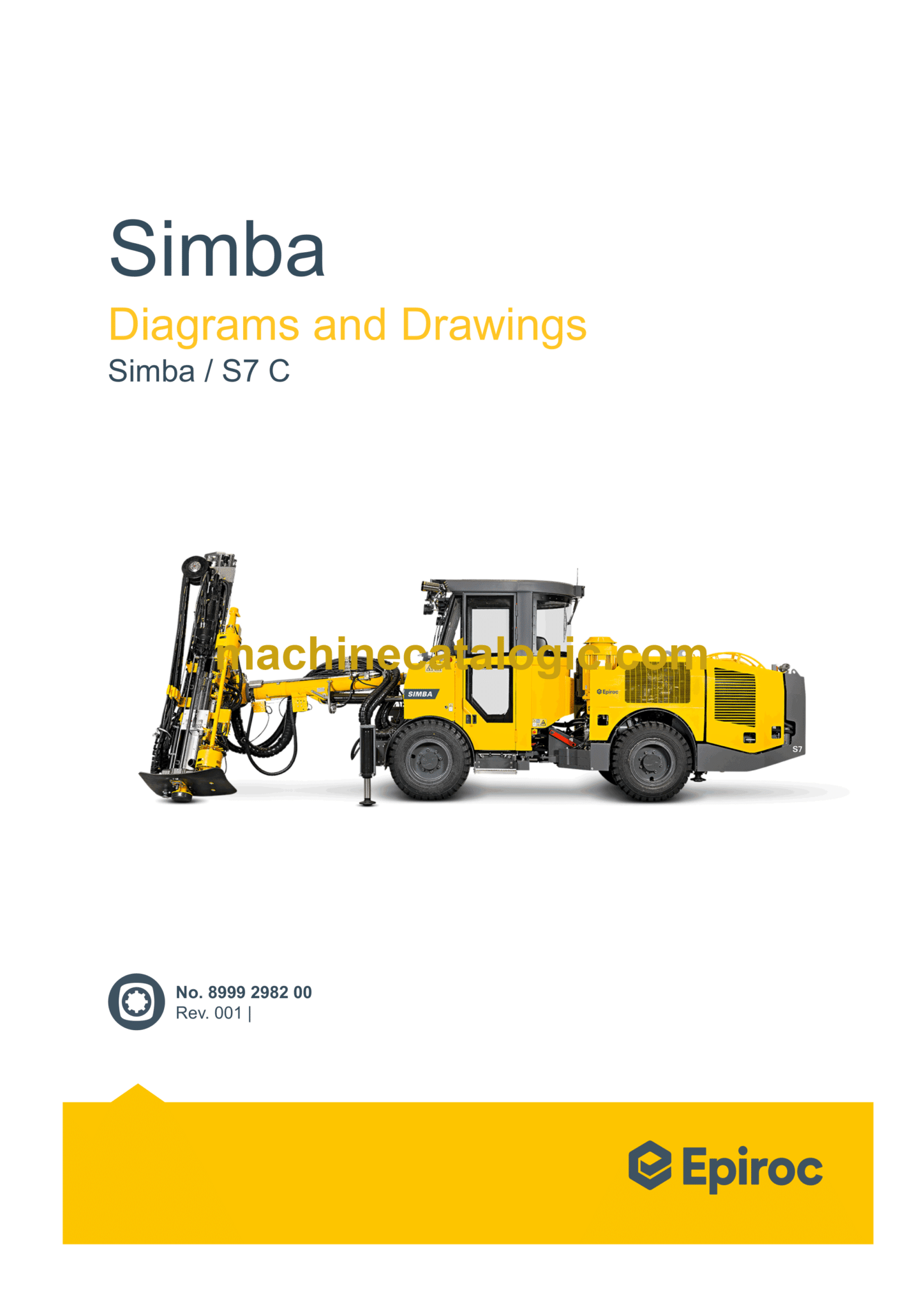 Epiroc Simba S7 C Diagrams and Drawings Manual – Machine Catalogic