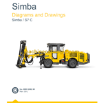 Epiroc Simba S7 C Diagrams and Drawings Manual