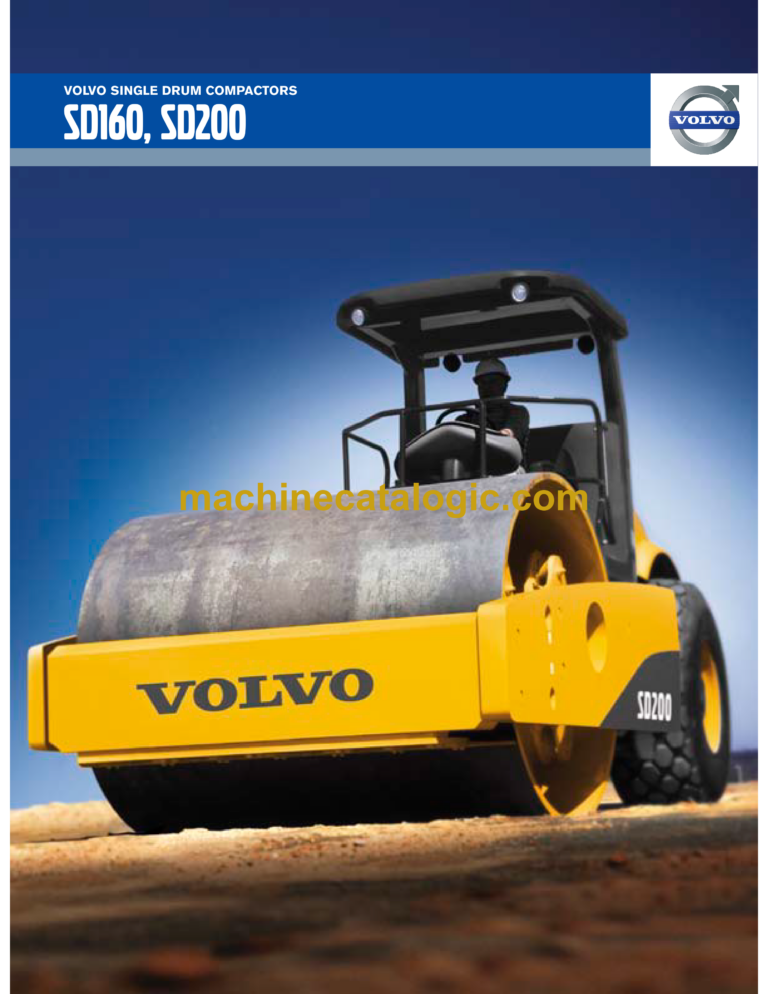 Volvo SD160DX Soil Compactor Service and Repair Manual