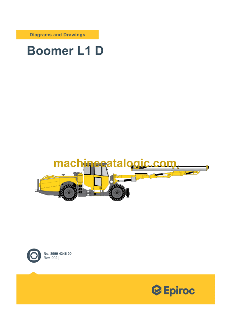 Epiroc Boomer L1 D Diagrams and Drawings Manual