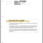 Link Belt Crane HCD80B Service Manual