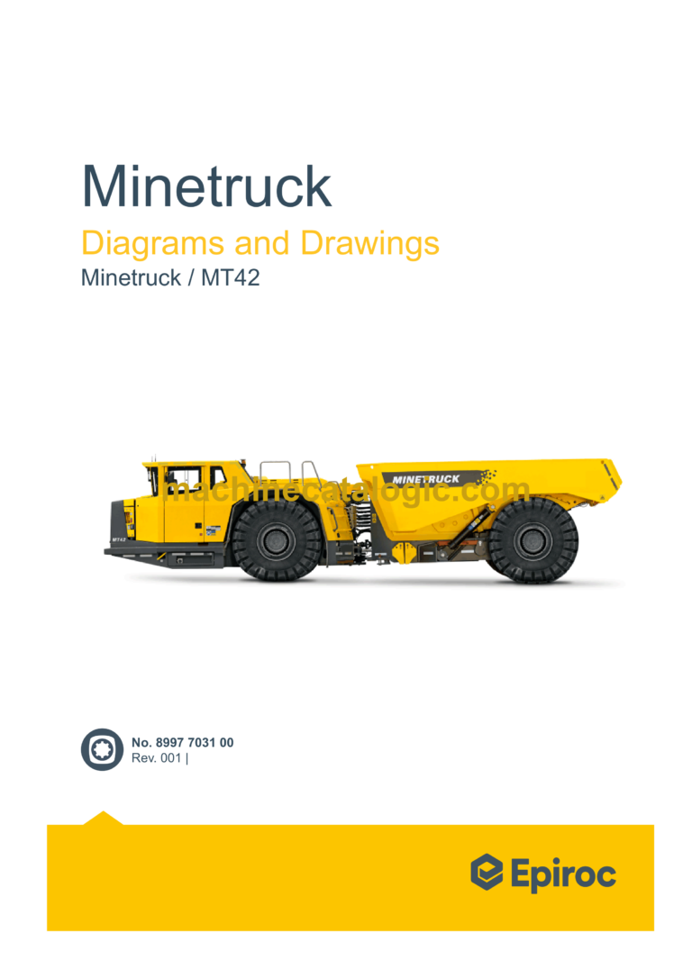 Epiroc Minetruck MT42 Diagrams and Drawings Manual