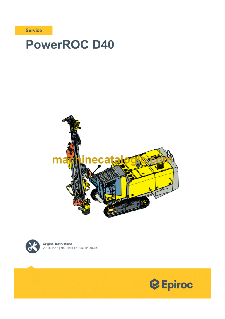 Epiroc PowerROC D40 Service Manual