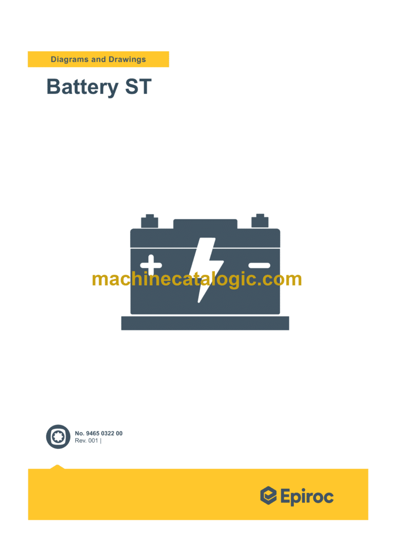 Epiroc Battery ST Diagrams and Drawings Manual