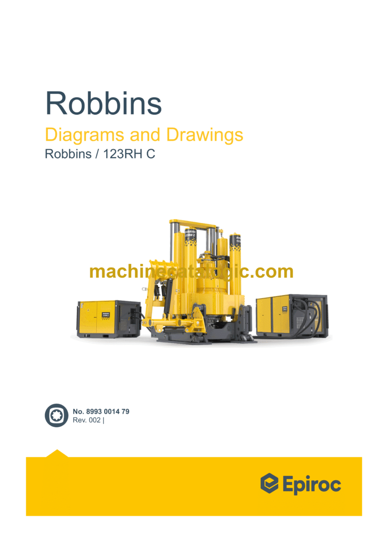 Epiroc Robbins 123RH C Diagrams and Drawings Manual