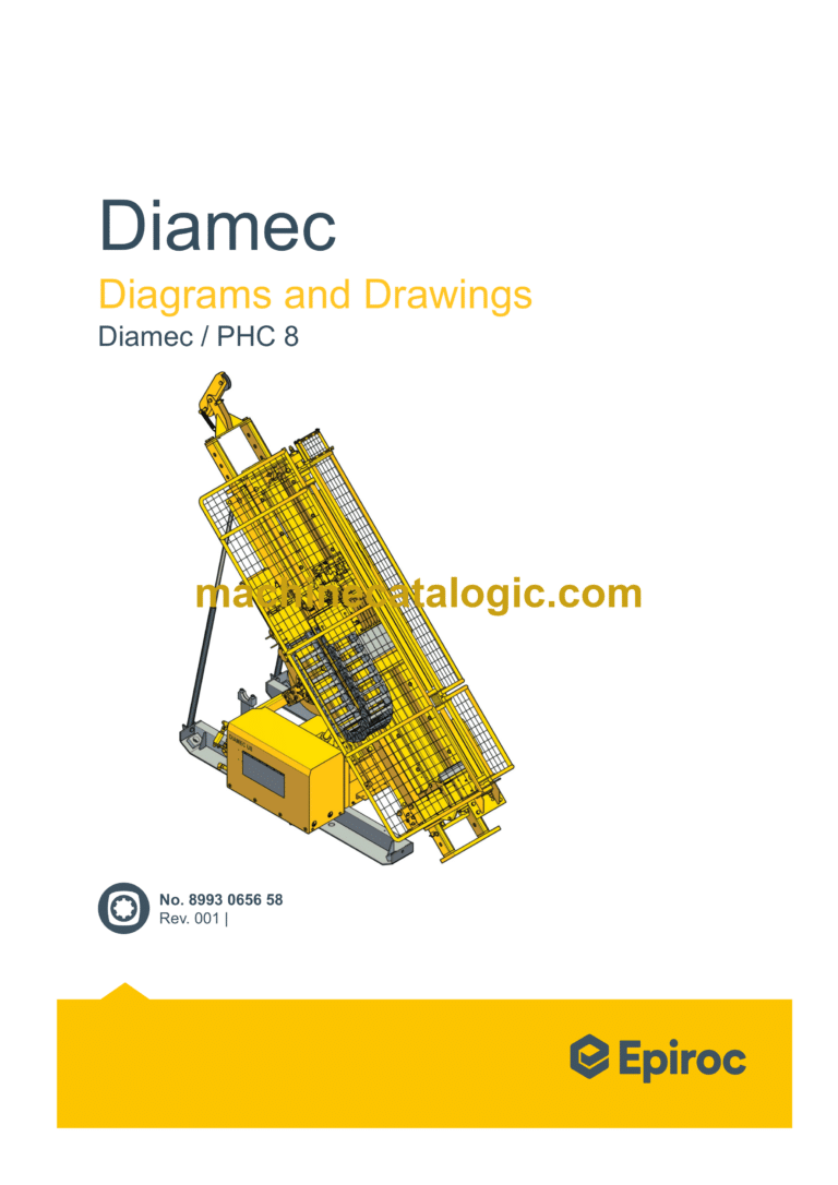 Epiroc Diamec PHC 8 Diagrams and Drawings Manual