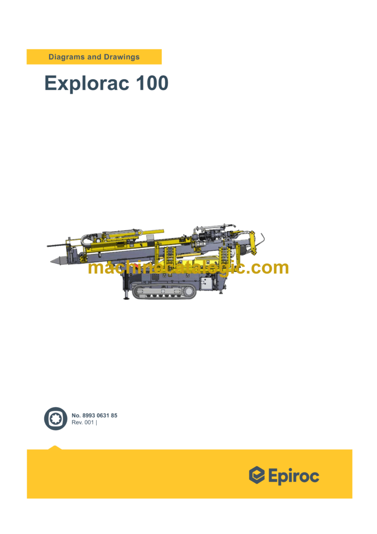 Epiroc Explorac 100 Diagrams and Drawings Manual