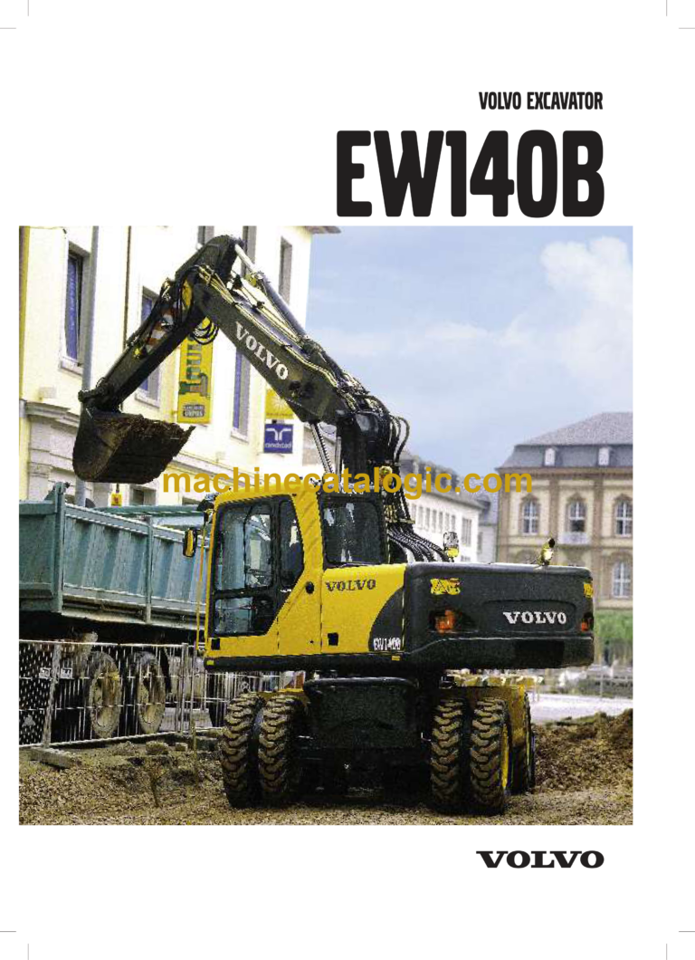Volvo EW140B Hydraulic Wheel Excavator Service & Repair Manual