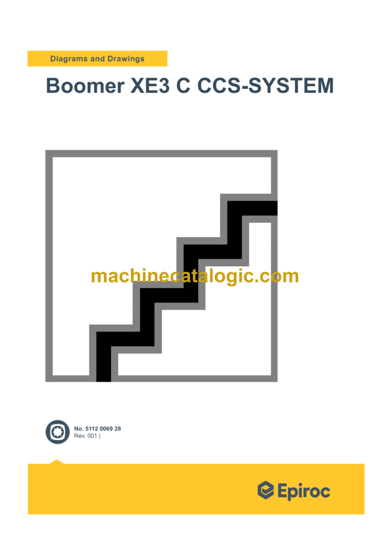 Epiroc Boomer XE3 C CCS-SYSTEM Diagrams and Drawings Manual