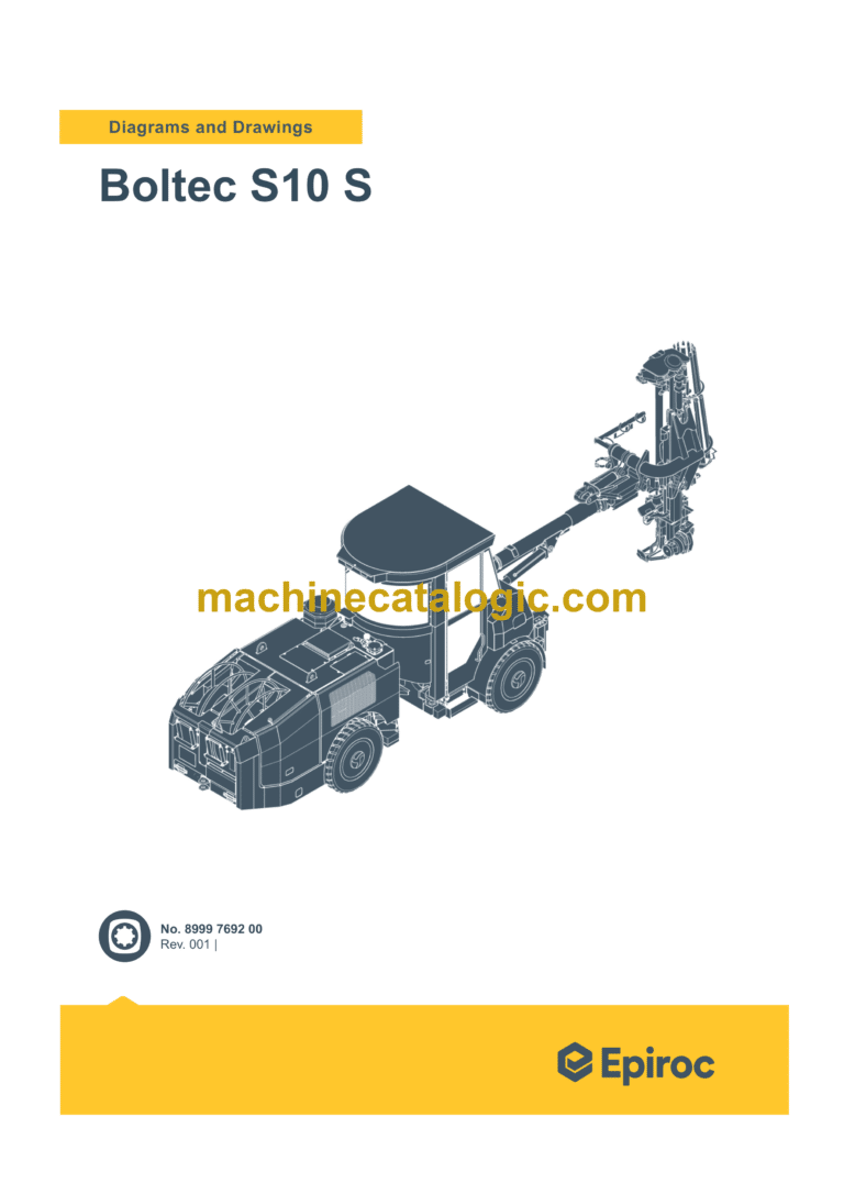 Epiroc Boltec S10 S Diagrams and Drawings Manual
