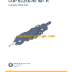 Epiroc COP SC25X-HE Version H Hydraulic Rock Drills Parts Catalog