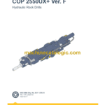 Epiroc COP 2550UX+ Version F Hydraulic Rock Drills Parts Catalog