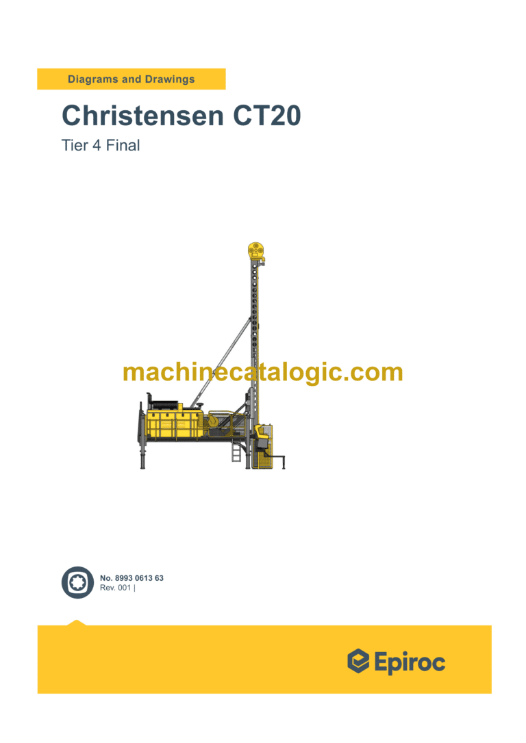 Epiroc Christensen CT20 Tier 4 Final Diagrams and Drawings Manual