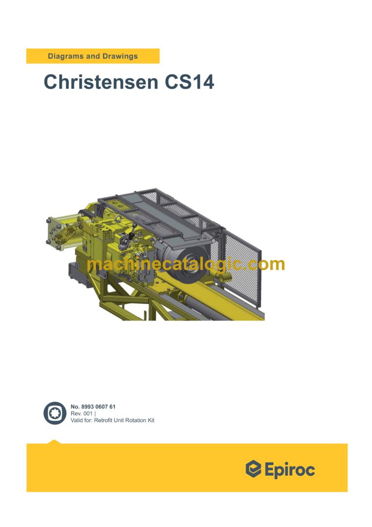 Epiroc Christensen CS14 Diagrams and Drawings Manual