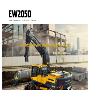 Volvo EW205D Hydraulic Wheel Excavator Service & Repair Manual