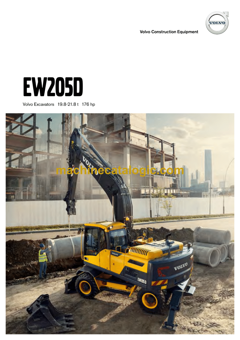 Volvo EW205D Hydraulic Wheel Excavator Service & Repair Manual