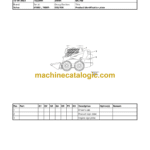 Volvo MC70B Skid Steer Loader Parts Manual (61002-, 70001-)