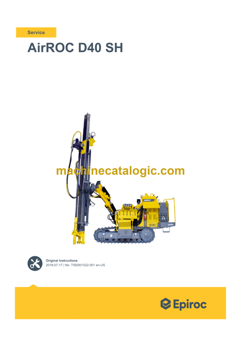 Epiroc AirROC D40 SH Service Manual (TIS0001022.001)
