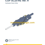 Epiroc COP SC25-HE Version H Hydraulic Rock Drills Parts Catalog
