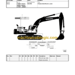 Volvo EC480DL Hydraulic Crawler Excavator Parts Manual