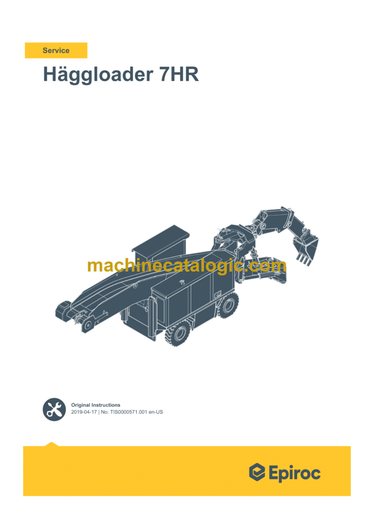 Epiroc Haggloader 7HR Service Service Manual