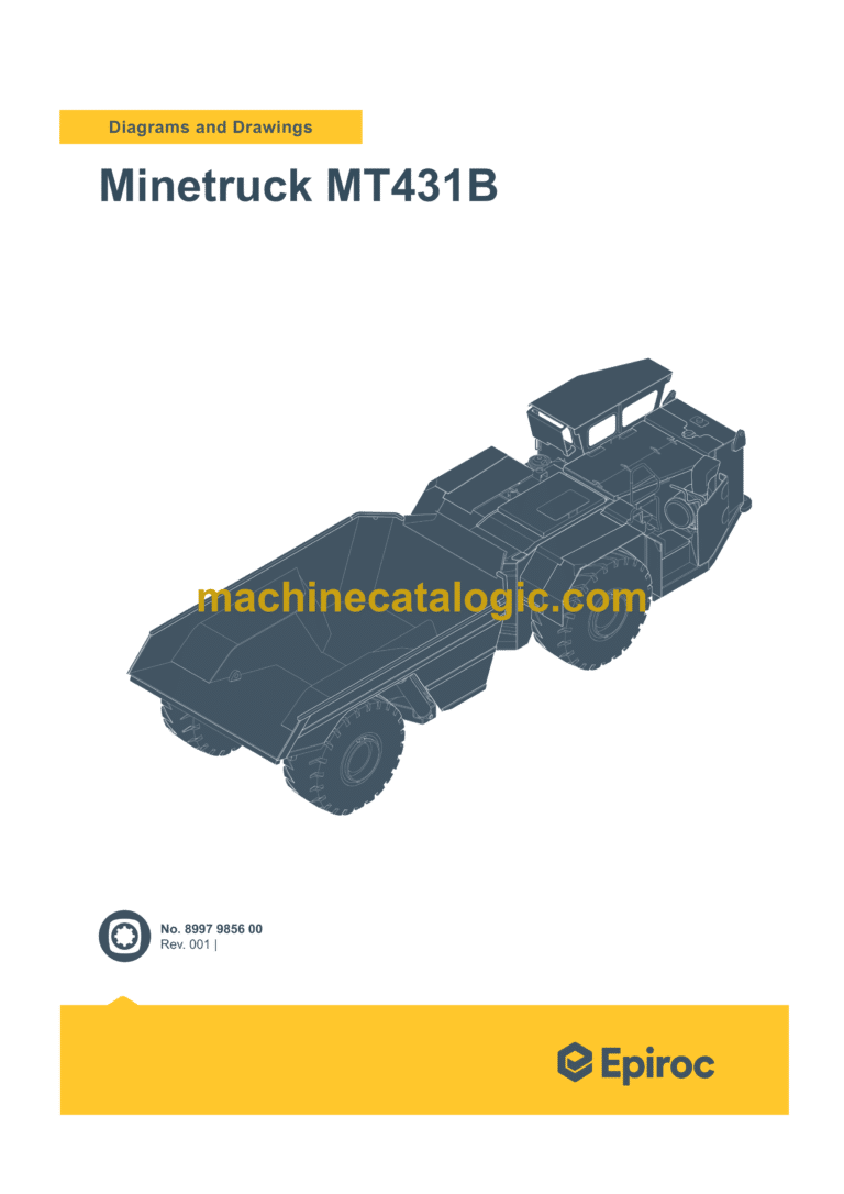 Epiroc Minetruck MT431B Diagrams and Drawings Manual