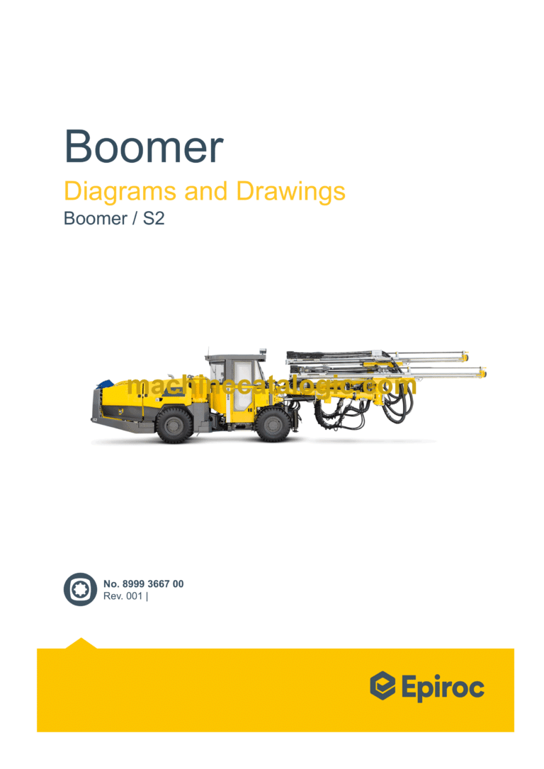 Epiroc Boomer S2 Diagrams and Drawings Manual