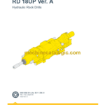 Epiroc Hydraulic Rock Drills RD 18UP Ver. A Parts Catalog