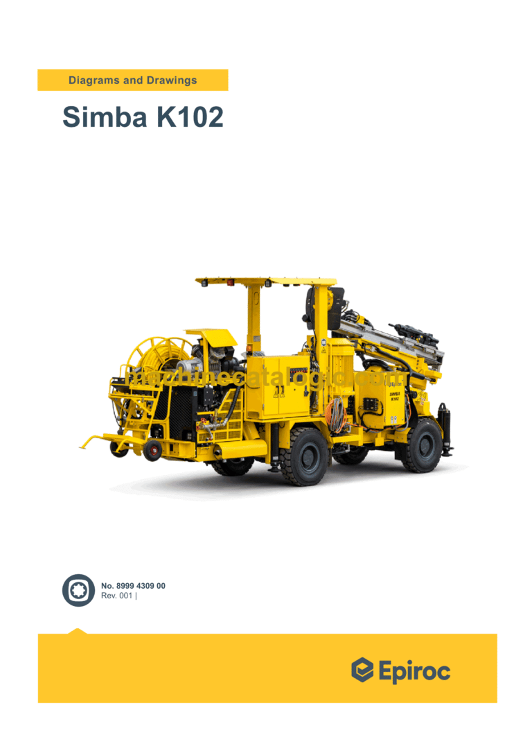 Epiroc Simba K102 Diagrams and Drawings Manual