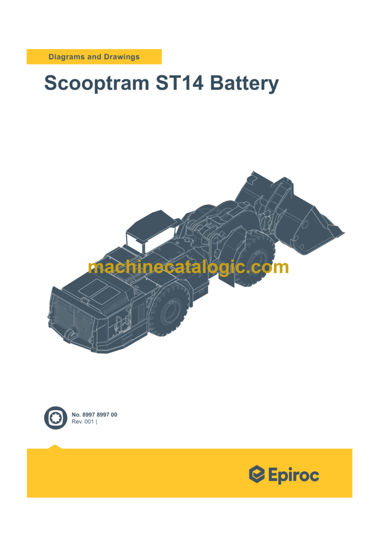 Epiroc Scooptram ST14 Battery Diagrams and Drawings Manual