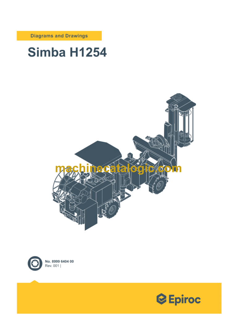 Epiroc Simba H1254 Diagrams and Drawings Manual