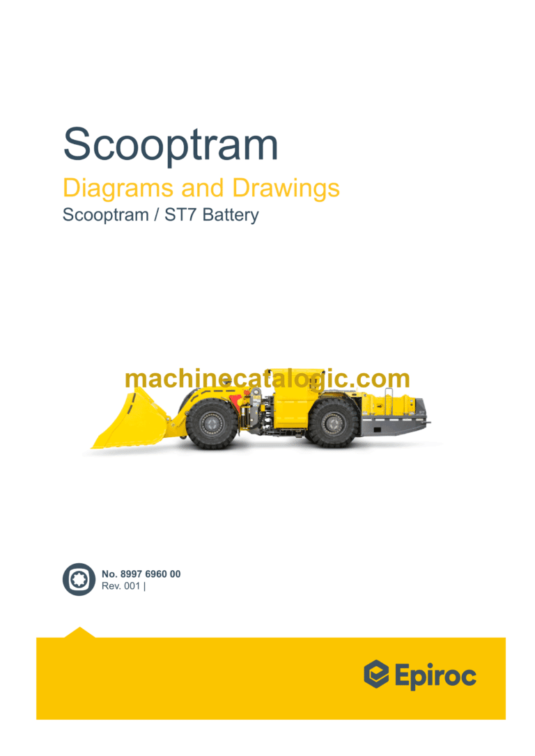 Epiroc Scooptram ST7 Battery Diagrams and Drawings Manual