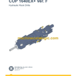 Epiroc COP 1640EX+ Version F Hydraulic Rock Drills Parts Catalog