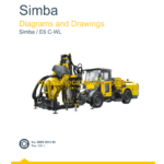 Epiroc Simba E6 C-WL Diagrams and Drawings Manual