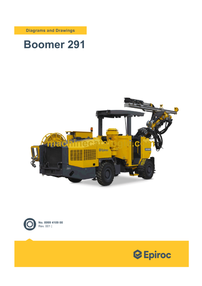 Epiroc Boomer 291 Diagrams and Drawings Manual